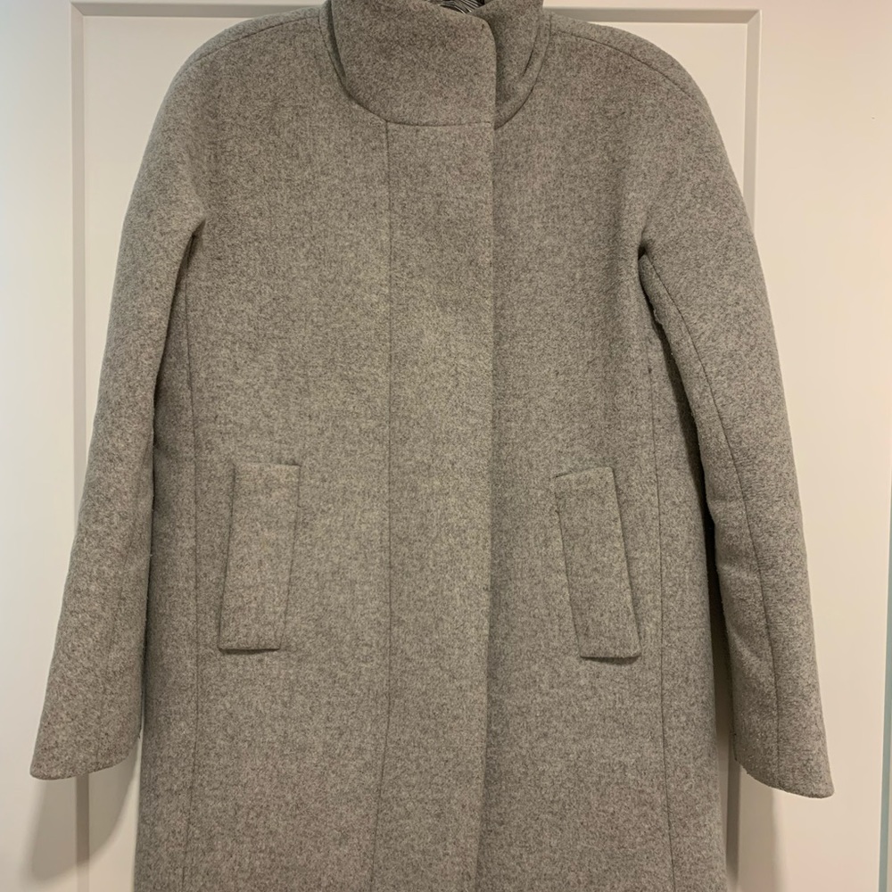 J. Crew City Coat Grey 0 Petite